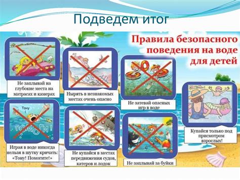 Правила безопасности на воде - презентация онлайн