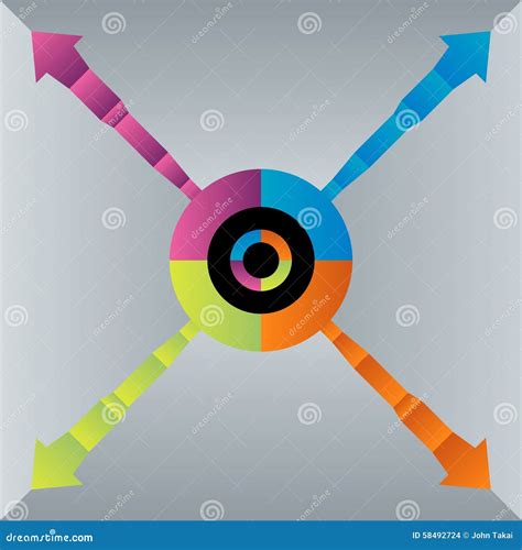 Segment Growth Chart Icon stock vector. Illustration of clip - 58492724