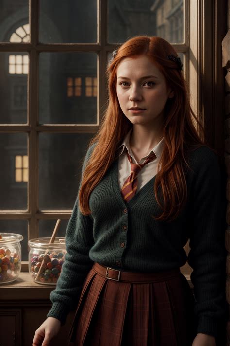 Ginny weasley, Bonnie Wright, nude at hogwarts, open legs, pubic hair