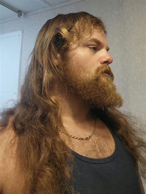 Been growing it out this winter, also cold enough to have my hair down