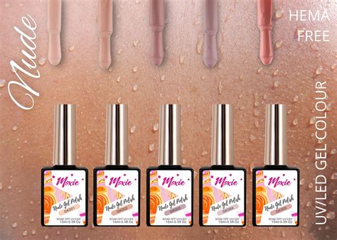 Moxie Nude Essentials Collection UV/LED Nail Gel (5 Pack) - HEMA FREE