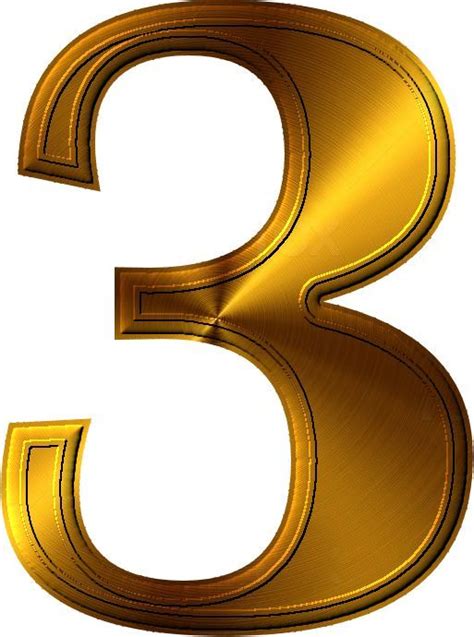 Gold number 3 png image gold number 3 3 number number 3 png image for