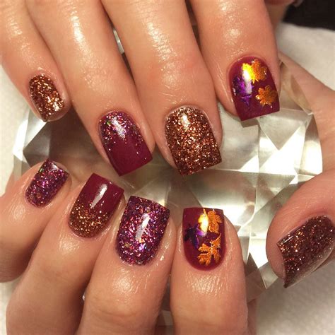Fall Leaf Nail Designs