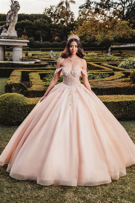 Champagne Quinceañera Dresses | Champagne Quince Dresses