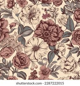 big flower pattern big flower illustration stock illustration