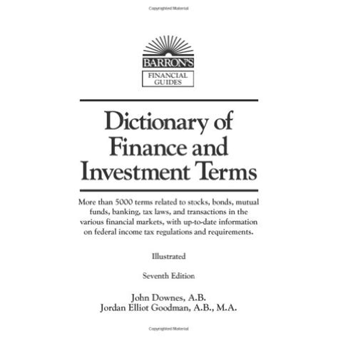 dictionary  finance  investment terms   invest walls