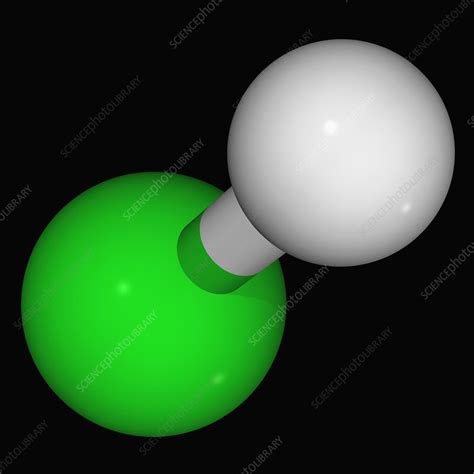 Hydrochloric acid molecule - Stock Image - F004/5772 - Science Photo ...