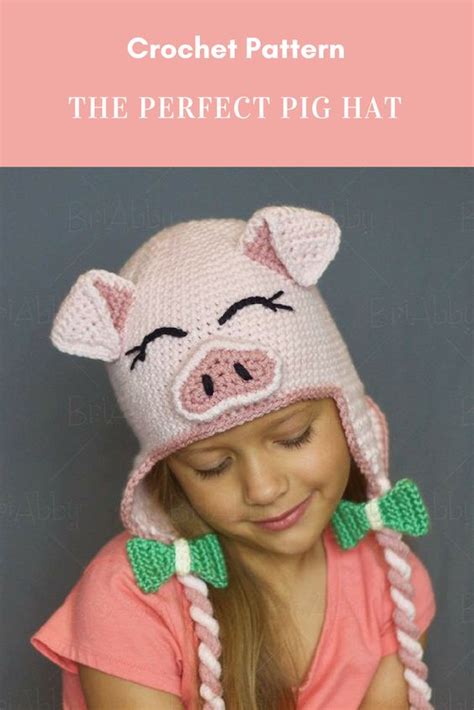 perfect pig hat crochet pattern crochet arcade