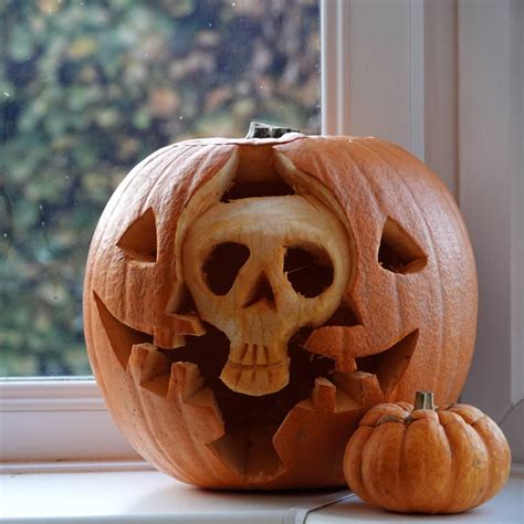 Skeleton Pumpkin Carving Ideas