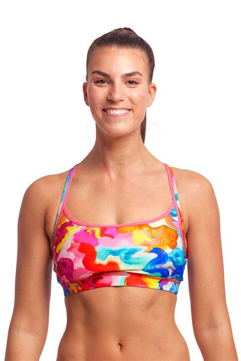 Funkita Ladies Sports Top - Messy Monet | Splish Splash Swimwear ...