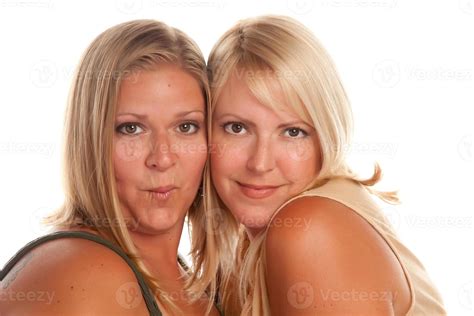 Blonde girlfriends next to each other 16292629 Stock Photo at Vecteezy