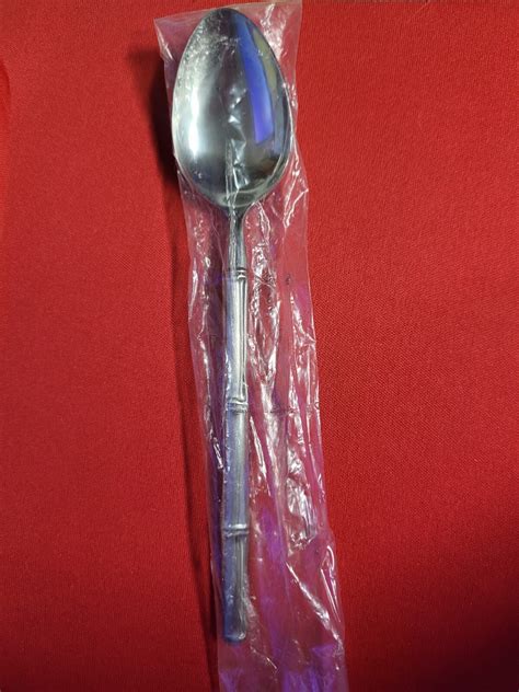 NEW Stanley Roberts TIBURON Bamboo Single Teaspoon Stainless 6 5/8