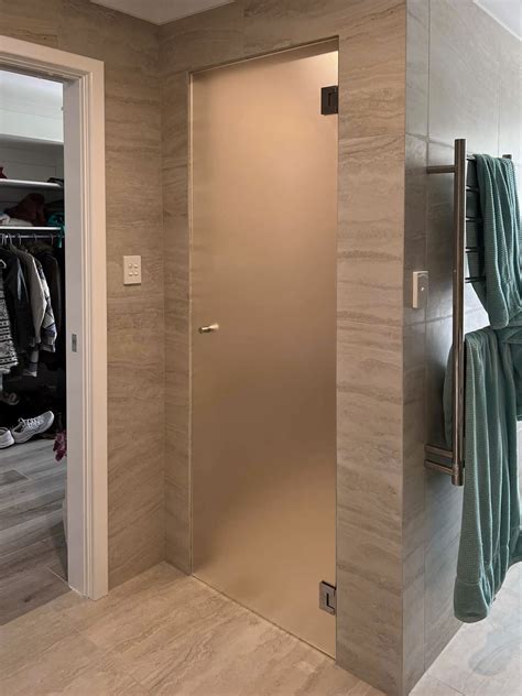 Frosted Glass Toilet Door | Elegant Bathroom Privacy