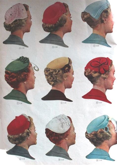 1950s womens hats by style – Artofit