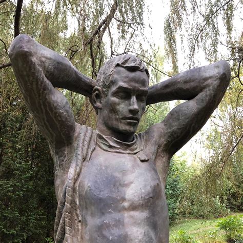 Japan Important 1950s Cast Bronze Over Life-Size "Male Reborn” Koga