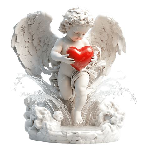 Love Angel Sculpture, Love Angel, Angel Sculpture, Romantic Angel PNG