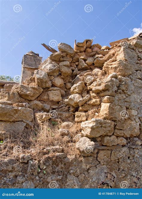 Wall End Ruins, Broken Wall, Crumbled Wall Sections, Ruined Wall, Wall