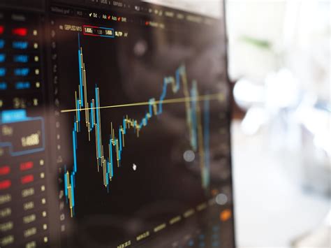 blue  yellow graph  stock market monitor olympus digi flickr