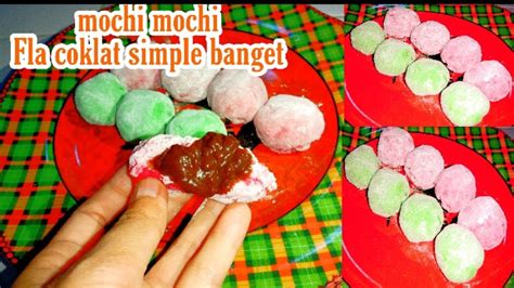 CARA MEMBUAT MOCHI isi Fla coklat - YouTube