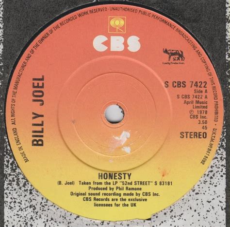 Billy Joel - Honesty | Releases | Discogs