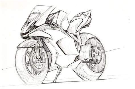 Motorcycles sketches by Clément Lagneau at Coroflot.com | Bike drawing ...