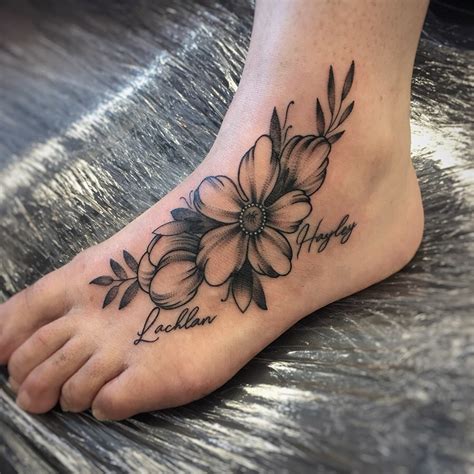 Tatuagens De Flores No Pé - Tatuagens De Flores Nos Pés - RETOEDU