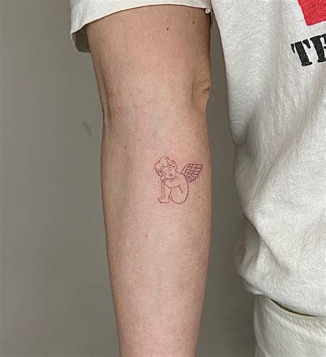 forearm tattoo angel