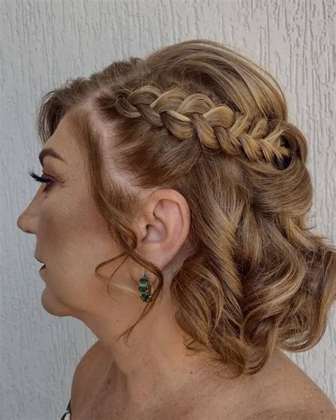 Cabelo Liso Penteado Mãe Da Noiva Cabelo Curto - Penteados para Mãe da Noiva em Cabelo curto – Dicas de Cabelo