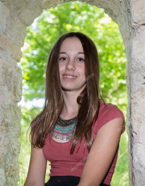 Very lovely young girl of 12 years old — Stock Photo © sylv1rob1 #79294278