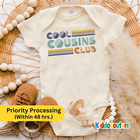 Cool Cousins Club Onesie®, Retro Cool Cousin Club Bodysuit, Cool