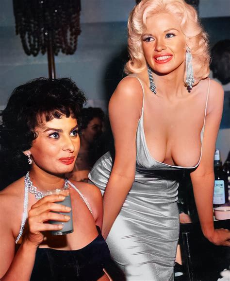 Jayne Mansfield And Sophia Loren