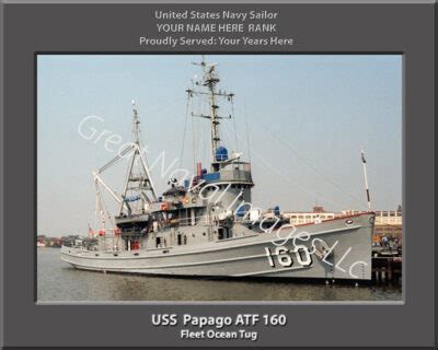 USS Papago ATF 160 : Personalized Navy Ship Photo ⋆ Personalized US ...