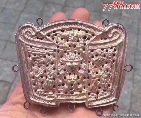 鎏金镂空双面香囊_其他银器_民间老银饰品【7788收藏__收藏热线】 