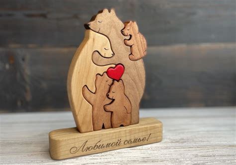 Подарки и сувениры из дерева в виде фигурок животных | Decoração