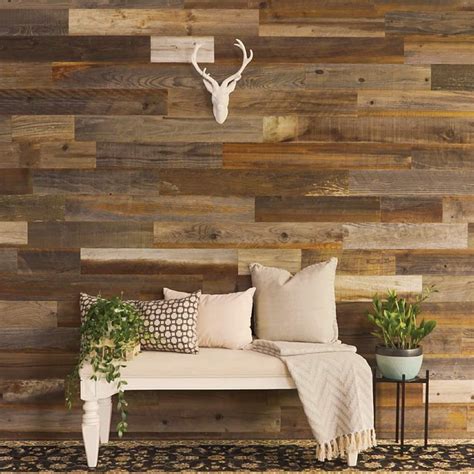 Painted Reclaimed Wood Wall