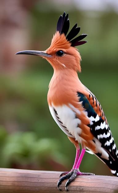 Premium AI Image | hoopoe bird A beautiful bird with orange feathers ...