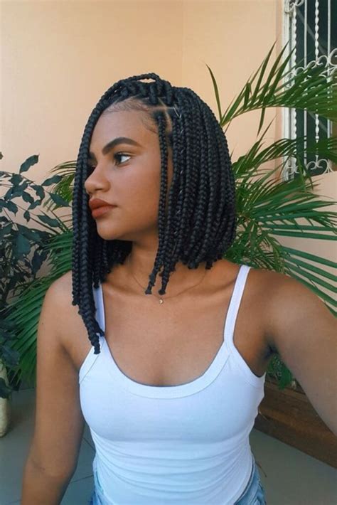 15+ Short Box Braids Hairstyles - Wittyduck