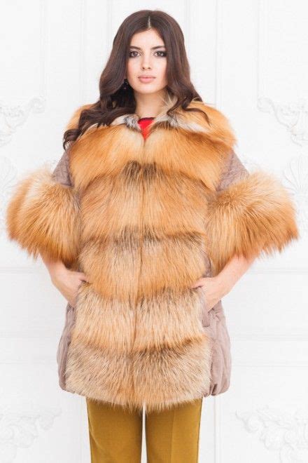 рыжая лиса луки с чем носить | Fur, Fur coat, Coat