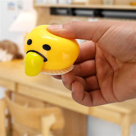 Buy Weiei Puking Ball 5-Packs, Vomiting Eggs Yolk Stress Ball Sucking