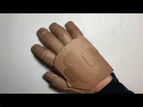 cardboard hand youtube gloves diy diy design cardboard crafts