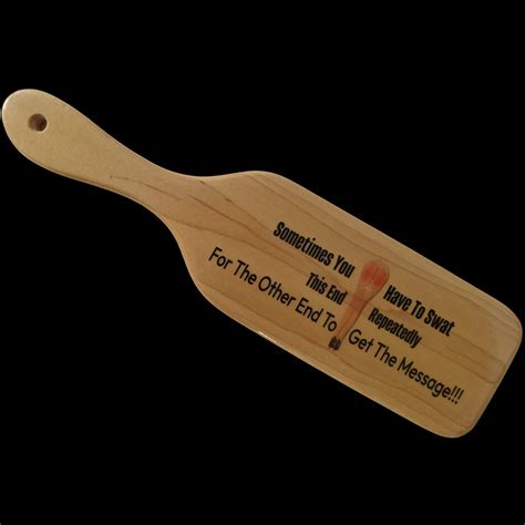 Maple Wood Spanking Paddle 13-3/4 X3-1/2 X 1/2 swat Repeatedly to Get