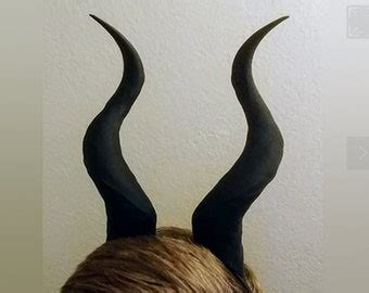 Maleficent Horns With Mask - Etsy
