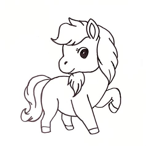 My recent drawing ... A Kawaii Horse : r/Kawaii