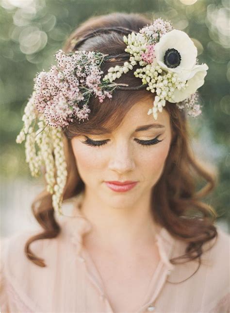 fresh floral headpieces floral headpiece flowers  hair floral crown