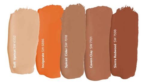 Sherwin Williams Orange Paint Colors - Interiors By Color