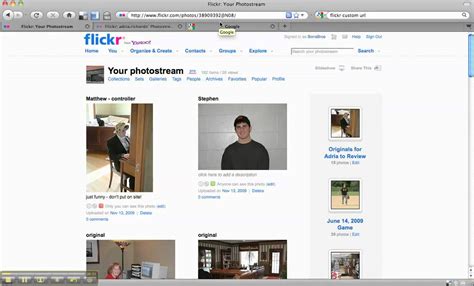 create  custom flickr url username youtube