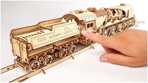 Сборная модель UGEARS Локомотив c тендером V-Экспресс 70058 — купить в ...