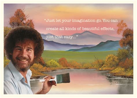 Bob Ross "Imagination" Birthday Card - Madison Park Greetings