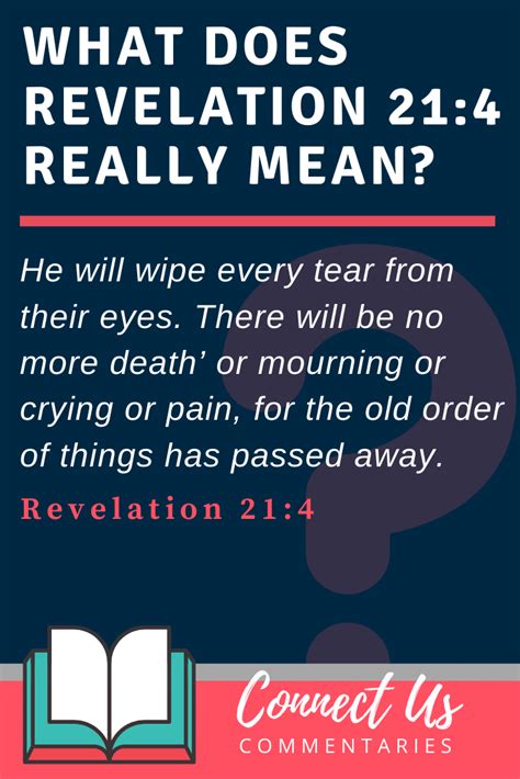 Revelation 21:4 Meaning of He Will Wipe Away Every Tear – ConnectUS