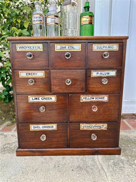 Antique Apothecary Cabinet C. 19th Century - Etsy